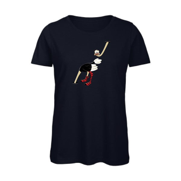 Autruche   T-shirt femme bio