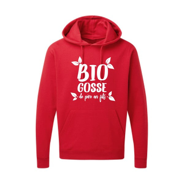 BIO GOSSE  Blanc Sweat capuche homme 