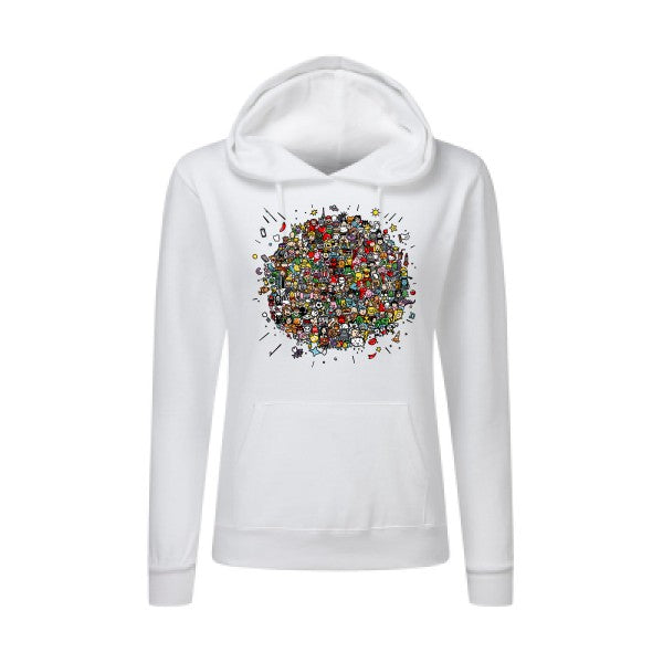 Planète Pop Culture SG - Ladies' Hooded Sweatshirt Sweat capuche femme