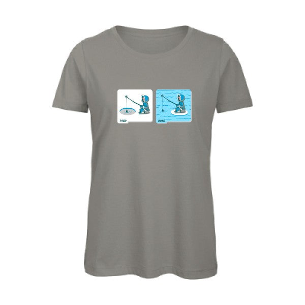 Fishing in Arctic   T-shirt femme bio