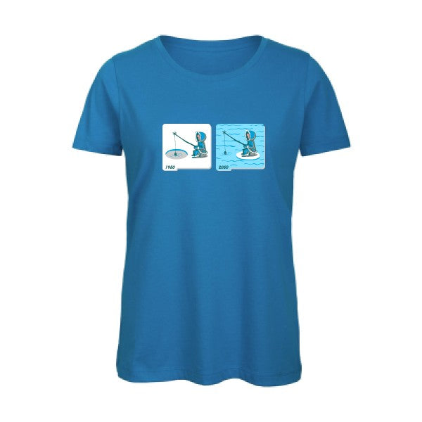 Fishing in Arctic   T-shirt femme bio