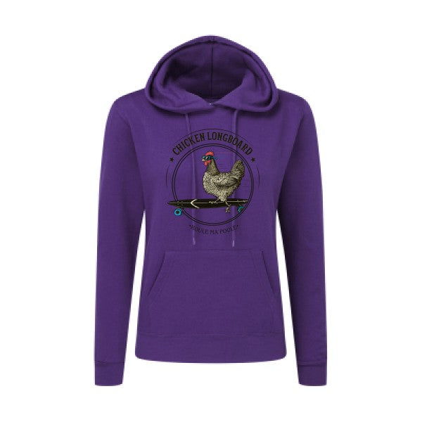 Chicken Longboard SG - Ladies' Hooded Sweatshirt Sweat capuche femme