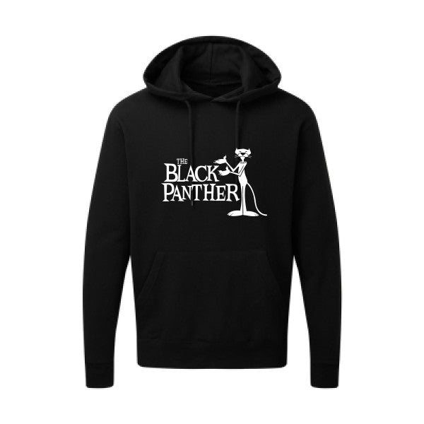 The black panther Blanc Sweat capuche homme 