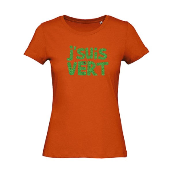 J'suis vert   T-shirt femme bio