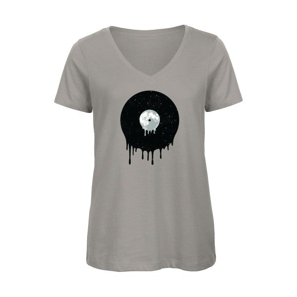 In the sky    T-shirt femme bio col V