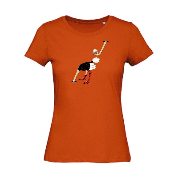 Autruche   T-shirt femme bio