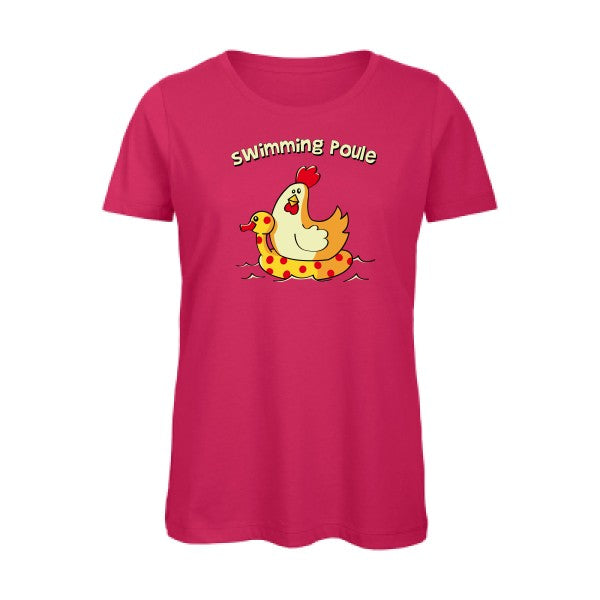 swimming poule   T-shirt femme bio