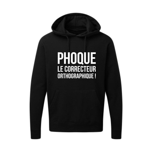 Phoque Blanc Sweat capuche homme 