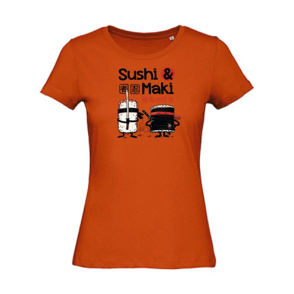 Sushi et Maki   T-shirt femme bio