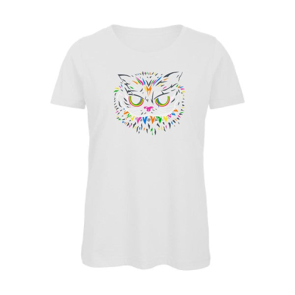 Le chat du Cheshire   T-shirt femme bio