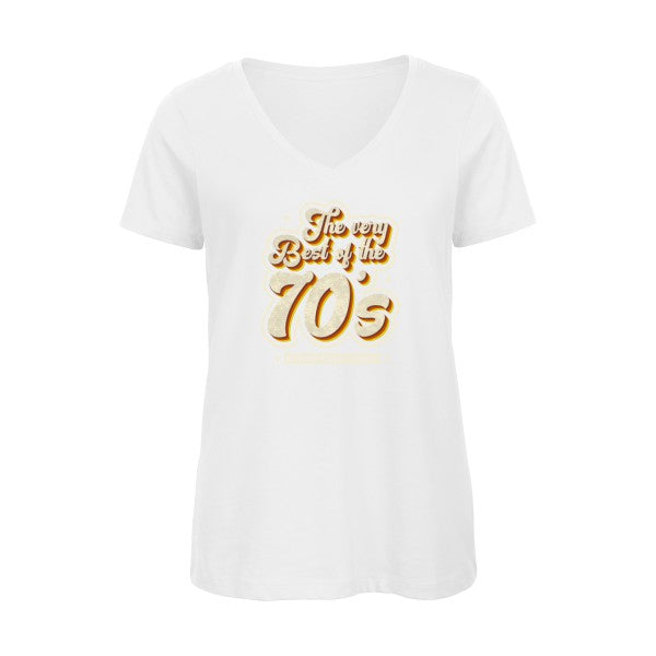 70s    T-shirt femme bio col V