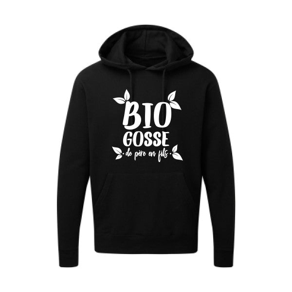 BIO GOSSE  Blanc Sweat capuche homme 