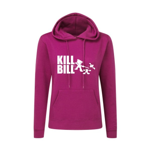 kill bill Blanc  - Sweatshirt Sweat capuche femme