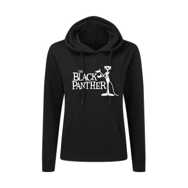 The black panther Blanc  - Sweatshirt Sweat capuche femme