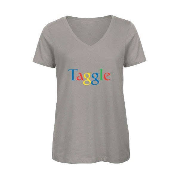 Taggle    T-shirt femme bio col V