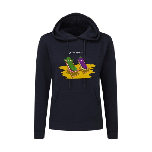 On n'est pas bio là ? SG - Ladies' Hooded Sweatshirt Sweat capuche femme