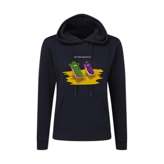 On n'est pas bio là ? SG - Ladies' Hooded Sweatshirt Sweat capuche femme