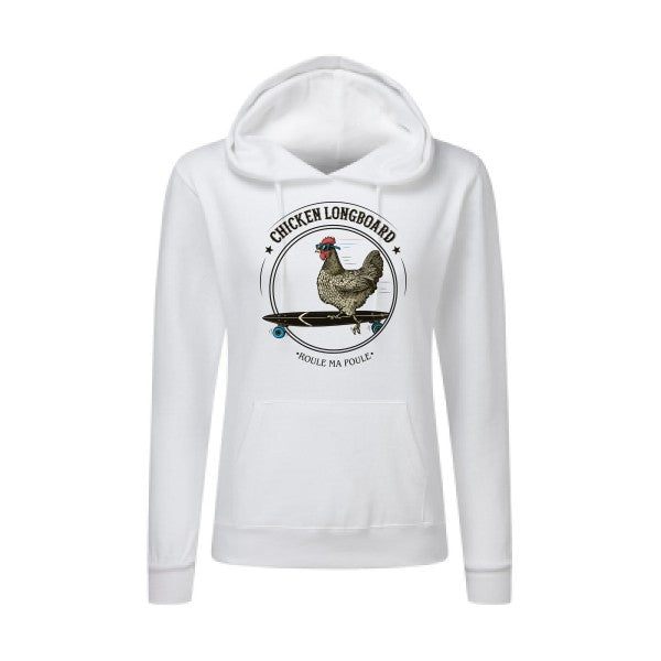 Chicken Longboard SG - Ladies' Hooded Sweatshirt Sweat capuche femme