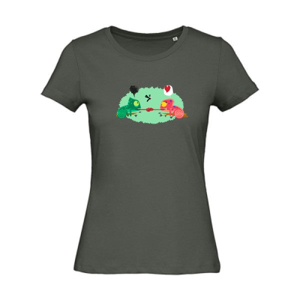 poor chameleon   T-shirt femme bio