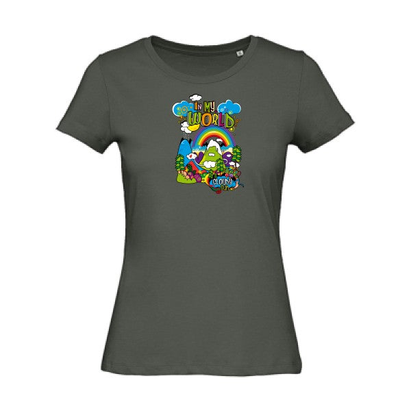 In my world   T-shirt femme bio