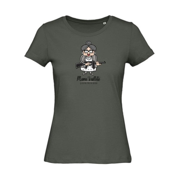 Mamie Traillette   T-shirt femme bio