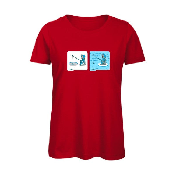 Fishing in Arctic   T-shirt femme bio