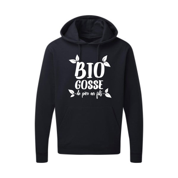 BIO GOSSE  Blanc Sweat capuche homme 