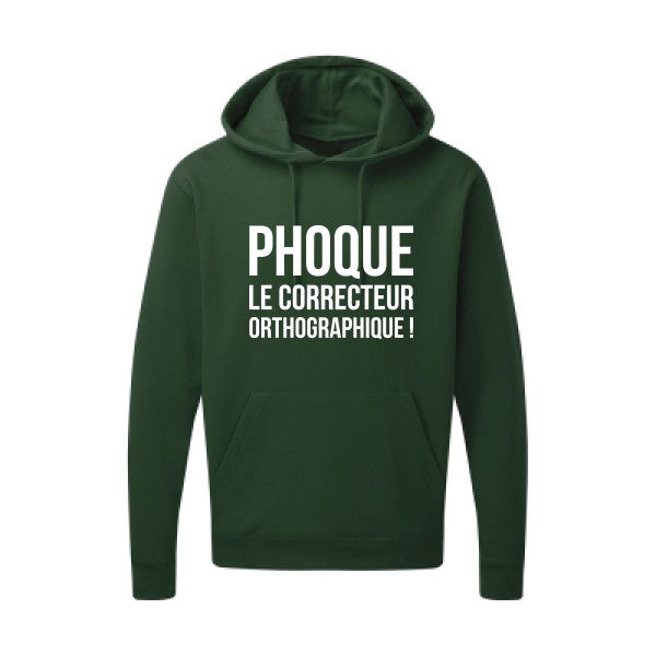 Phoque Blanc Sweat capuche homme 