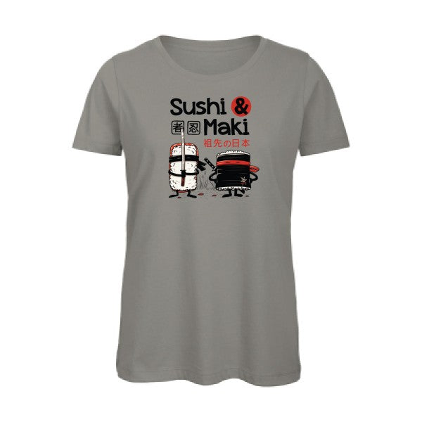 Sushi et Maki   T-shirt femme bio