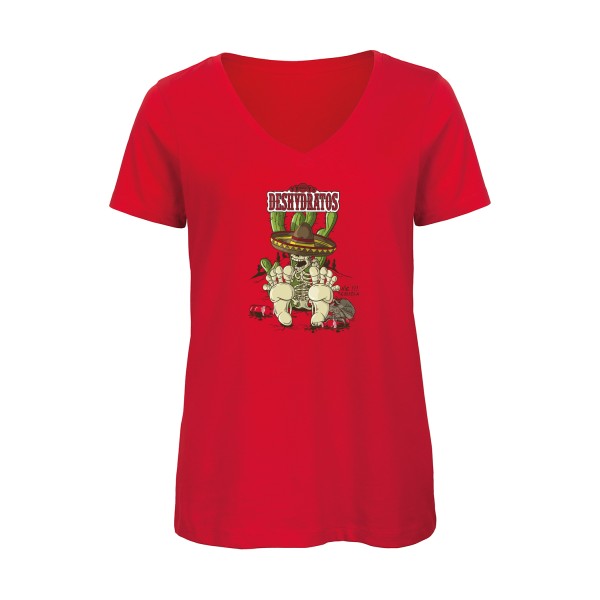 deshydratos    T-shirt femme bio col V