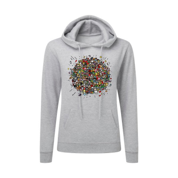 Planète Pop Culture SG - Ladies' Hooded Sweatshirt Sweat capuche femme