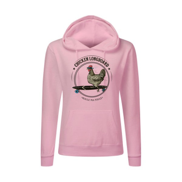 Chicken Longboard SG - Ladies' Hooded Sweatshirt Sweat capuche femme