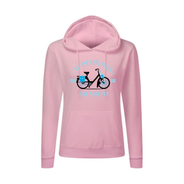 Je peux pas j'ai moto SG - Ladies' Hooded Sweatshirt Sweat capuche femme