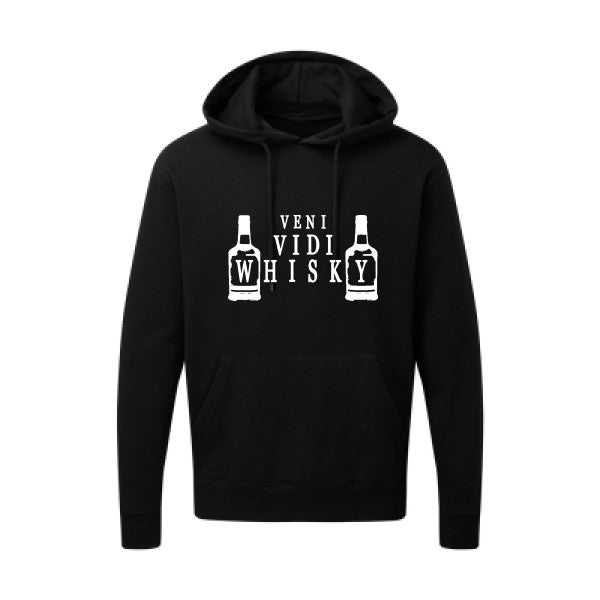 VENI VIDI WHISKY Blanc Sweat capuche homme 