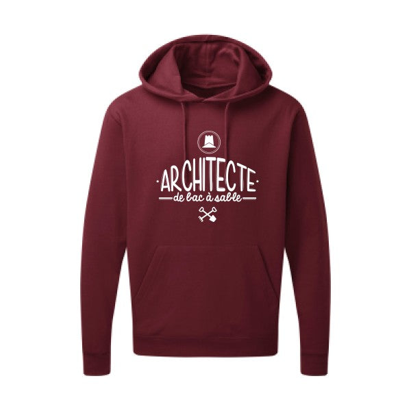 Architecte de bac à sable Blanc Sweat capuche homme 