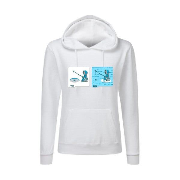 Fishing in Arctic SG - Ladies' Hooded Sweatshirt Sweat capuche femme