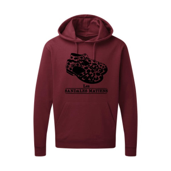 Les sandales matiens Sweat capuche homme 