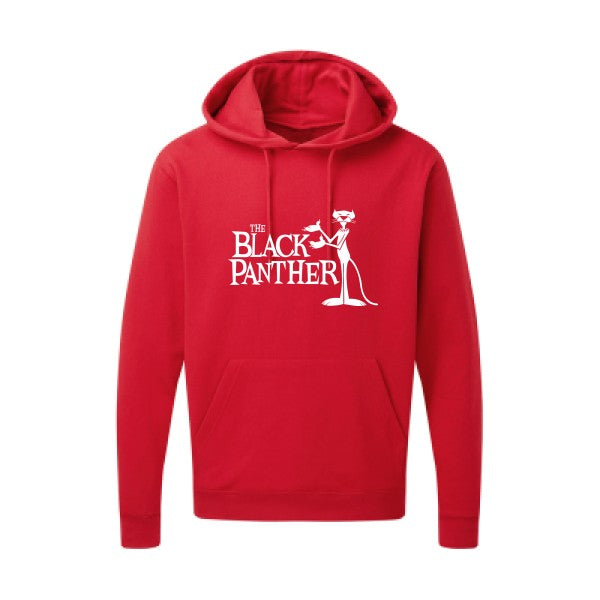 The black panther Blanc Sweat capuche homme 