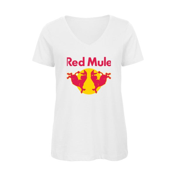 Red Mule    T-shirt femme bio col V