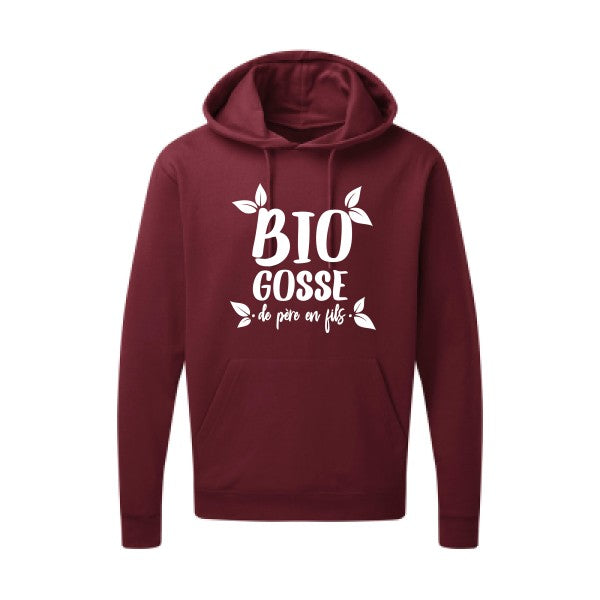 BIO GOSSE  Blanc Sweat capuche homme 