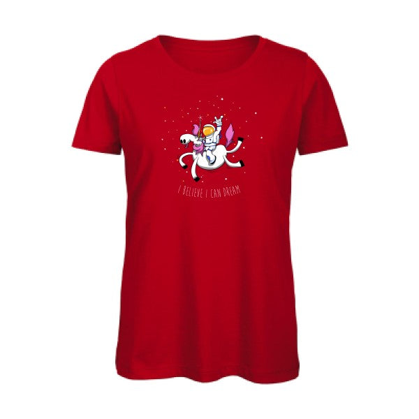 Space Rodéo Licorne   T-shirt femme bio