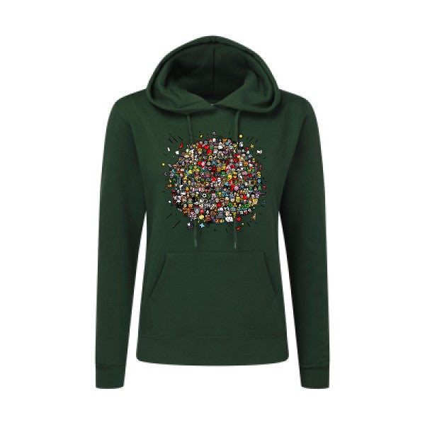 Planète Pop Culture SG - Ladies' Hooded Sweatshirt Sweat capuche femme