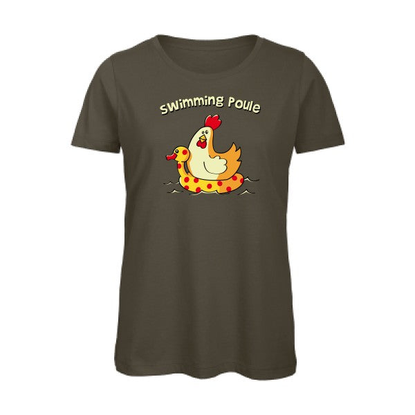 swimming poule   T-shirt femme bio