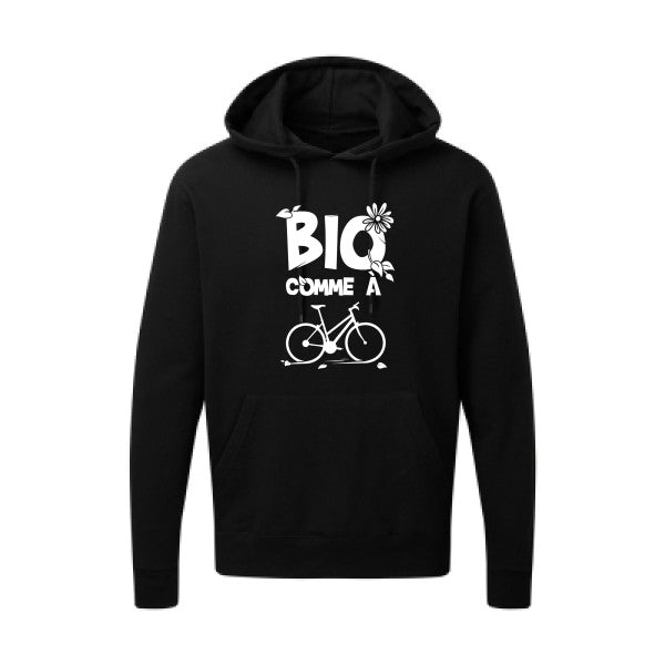 Bio comme un vélo Blanc Sweat capuche homme 