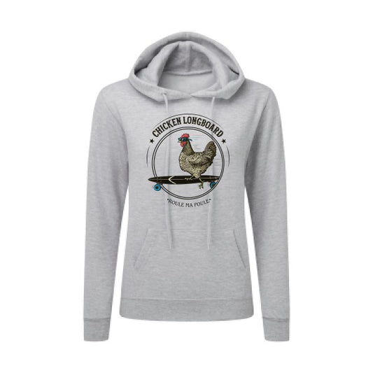 Chicken Longboard SG - Ladies' Hooded Sweatshirt Sweat capuche femme