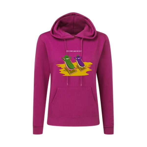 On n'est pas bio là ? SG - Ladies' Hooded Sweatshirt Sweat capuche femme