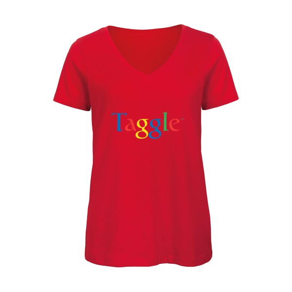 Taggle    T-shirt femme bio col V