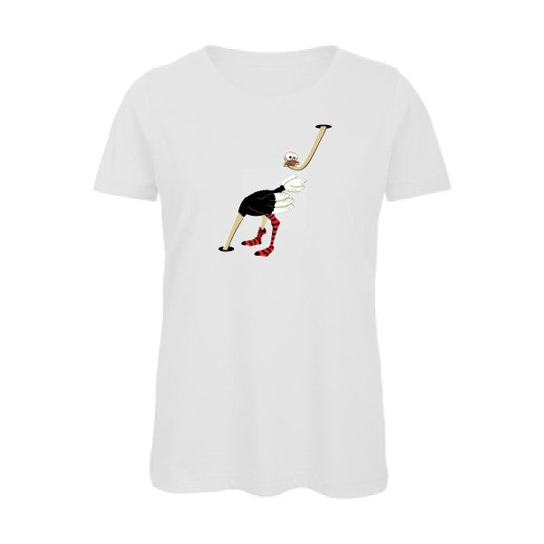 Autruche   T-shirt femme bio