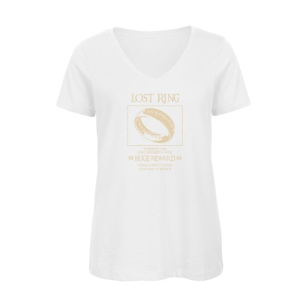 Lost Ring    T-shirt femme bio col V