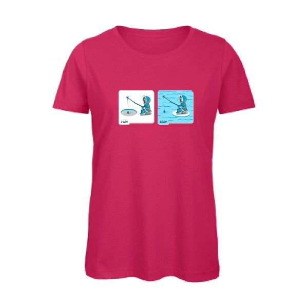 Fishing in Arctic   T-shirt femme bio